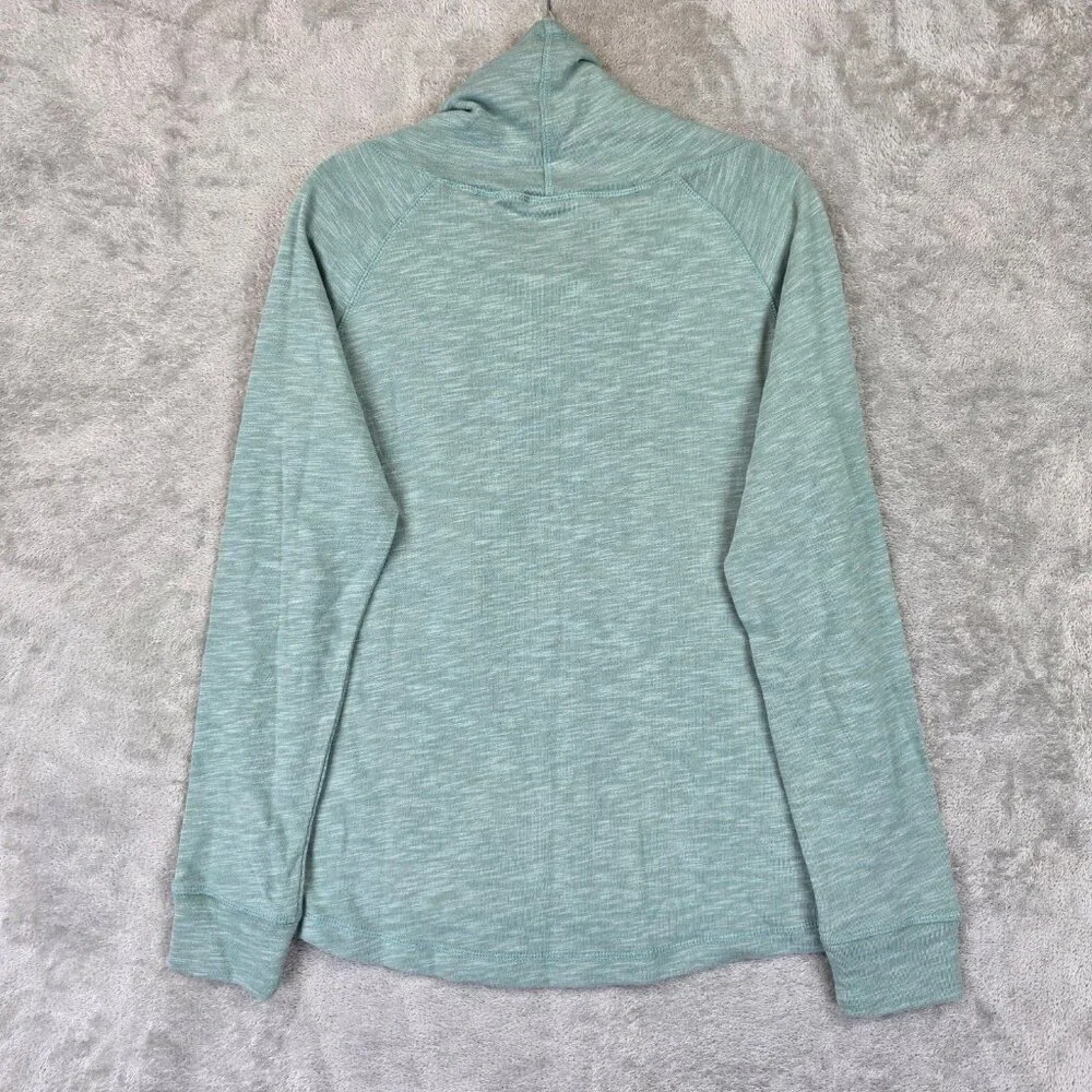 The Black Dog Sweatshirt Womens XS Green Chappy Cowlneck Pullover Long Sleeve - Picture 10 of 10